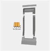 DAKEA KTF - Lemování pro profilované krytiny 16-50mm - S8A - rozměr 114*140cm